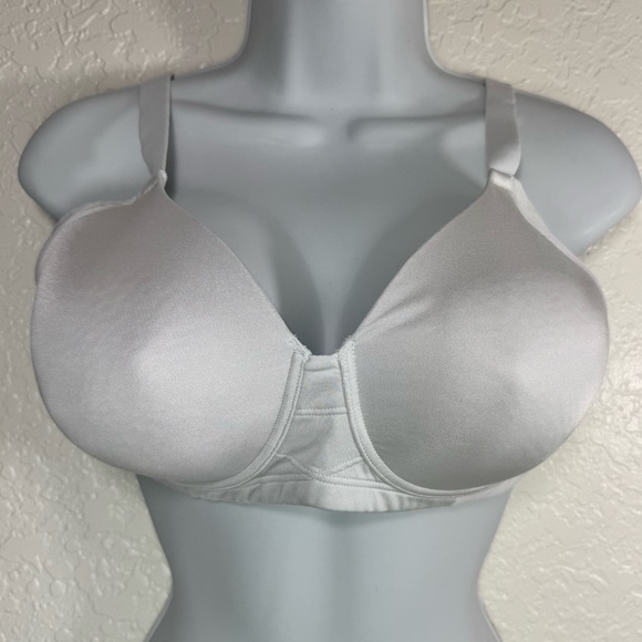 Vanity Fair Beauty Back Side Smoother Full Figure Wirefree Bra 38C White - Picture 1 of 9